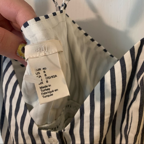 H&M pinstripe sundress with flutter sleeves - Picture 9 of 11